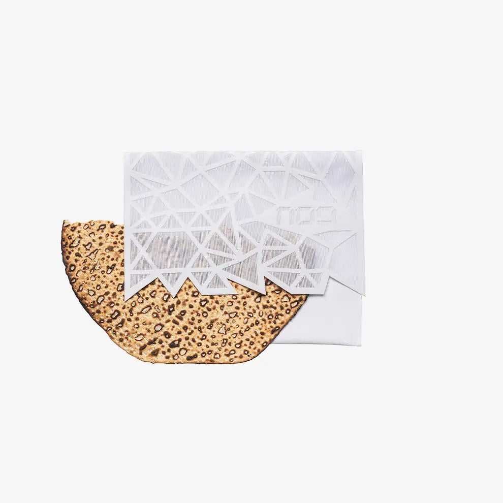 Sac géométrique Afikoman blanc