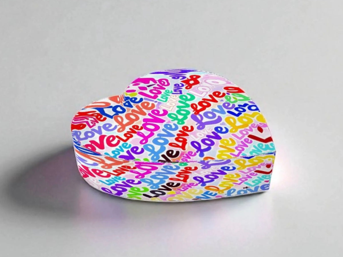 Love Collage Heart crystal Decor