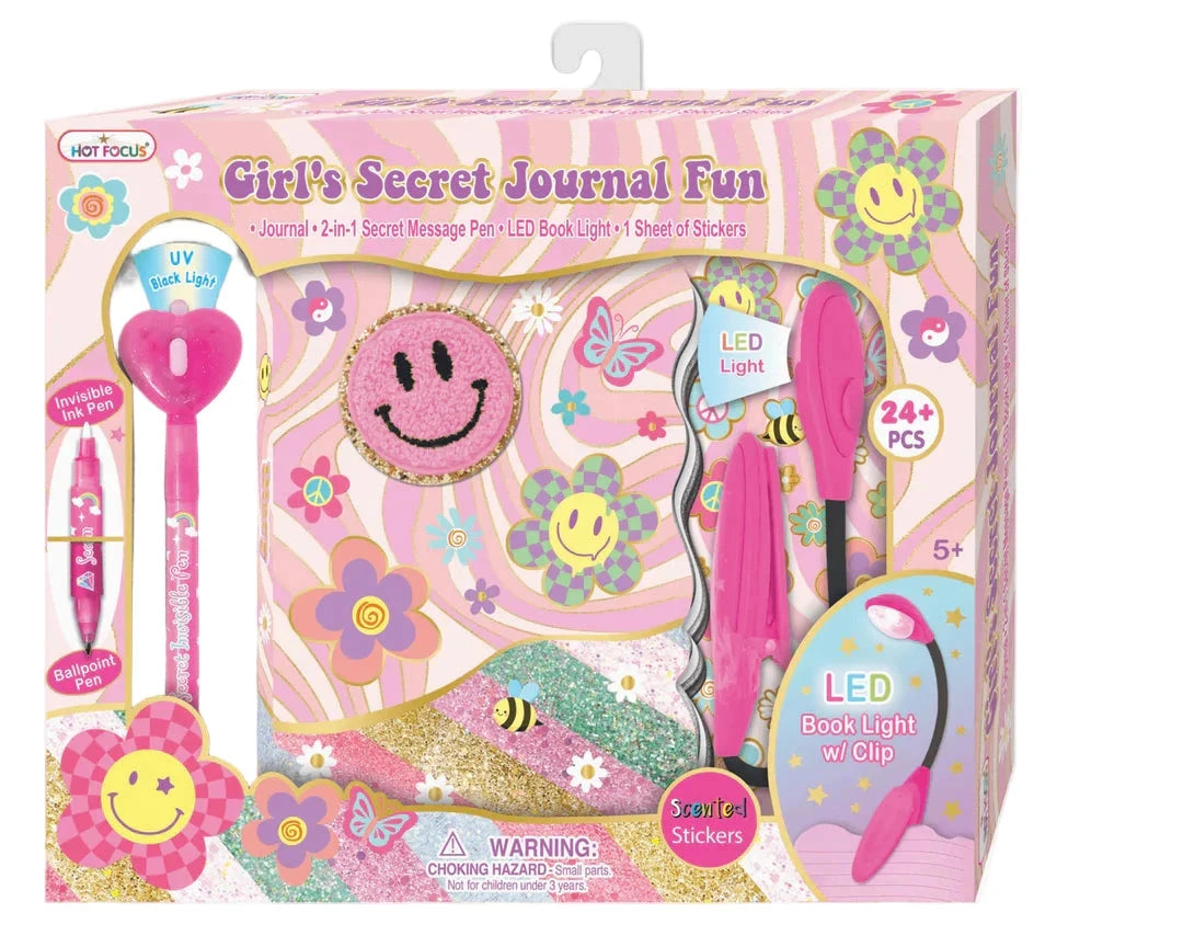 Secret journal fun, groovy flower
