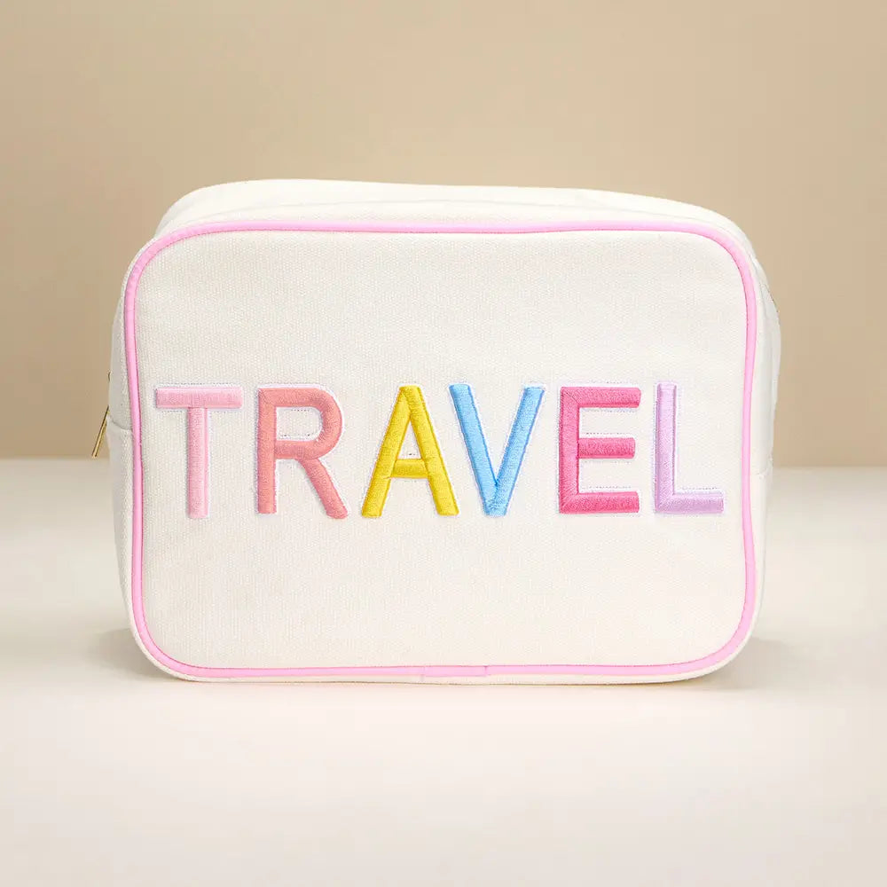 Travel Embroidered pouch bag