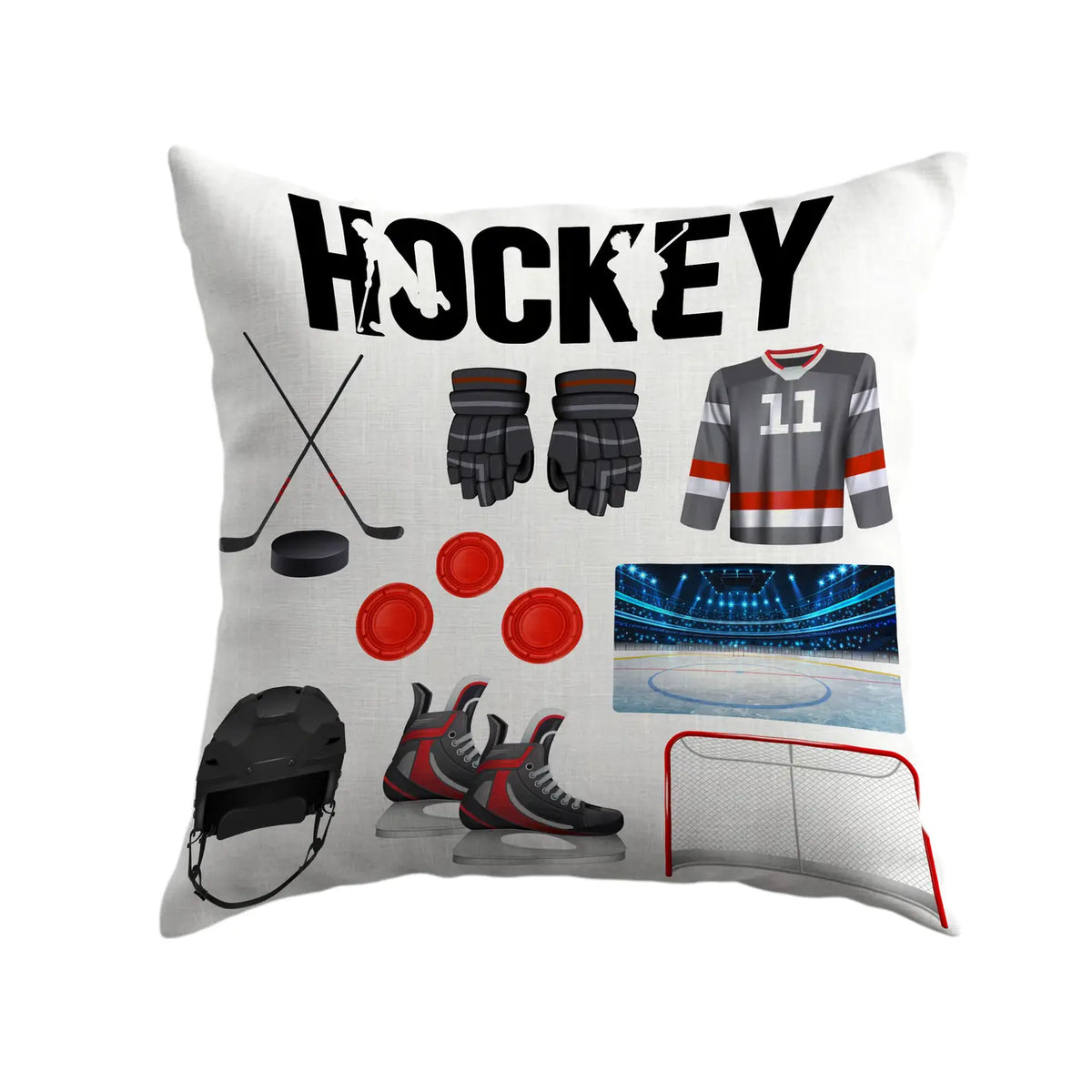 Coussin autographe – Hockey