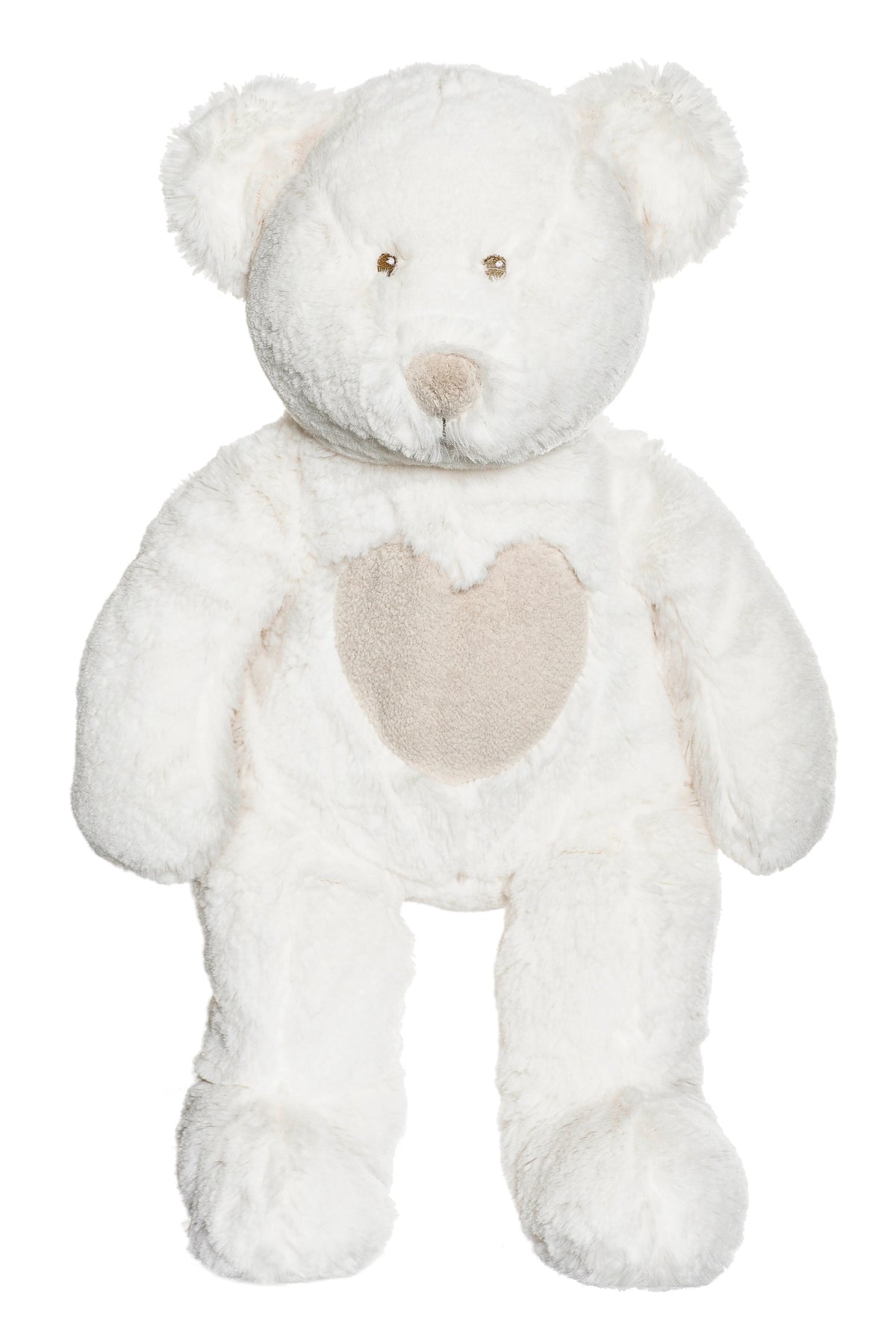 Ours en peluche personnalisé grand format couleur crème, blanc