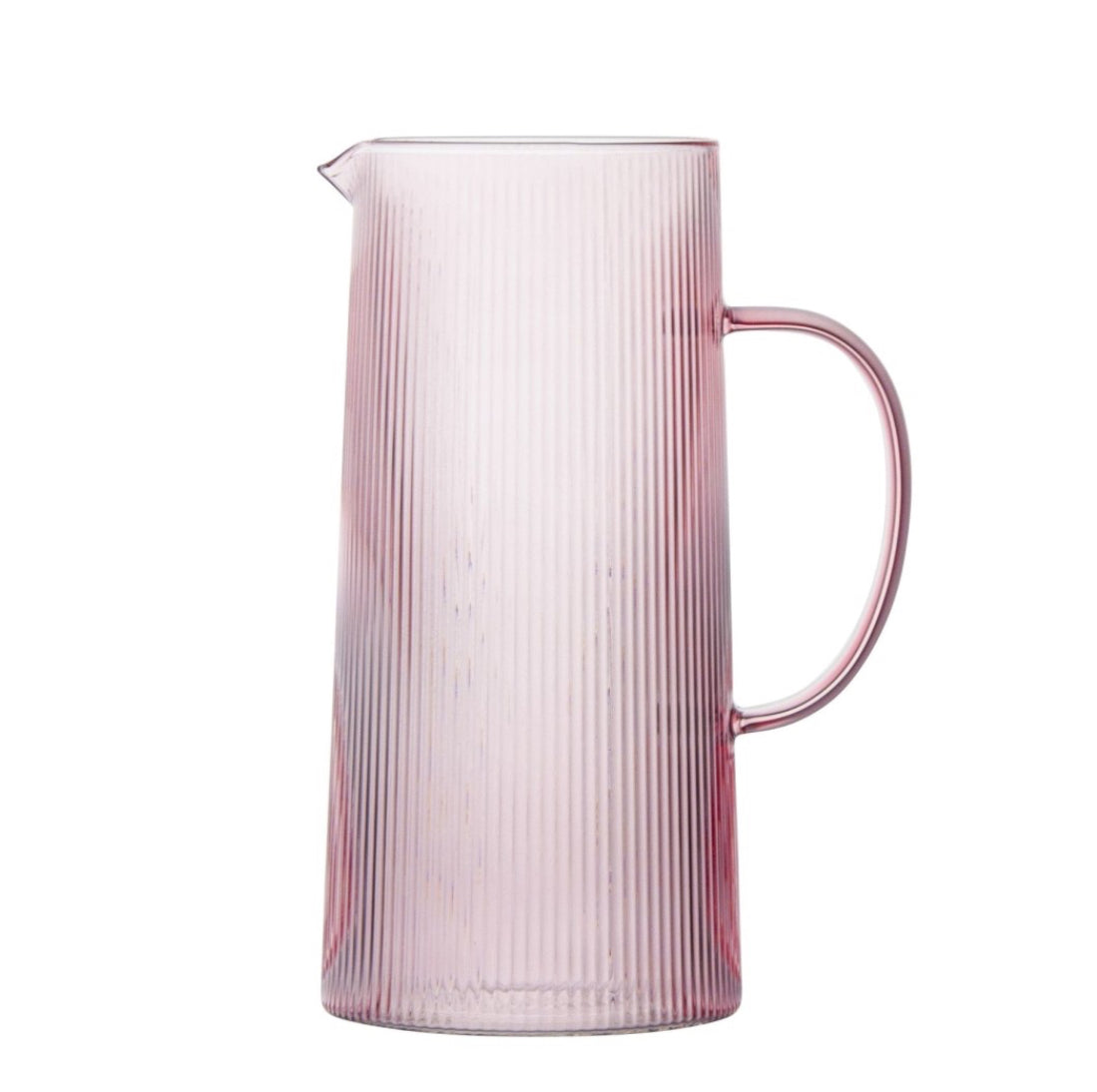 Ribbed Pink Pitcher 1.5 L