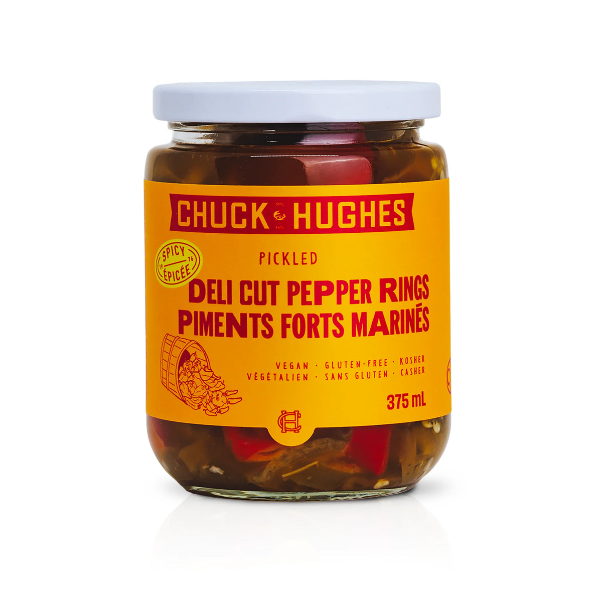 Chuck Hughes - deli cut pepper rings (spicy)