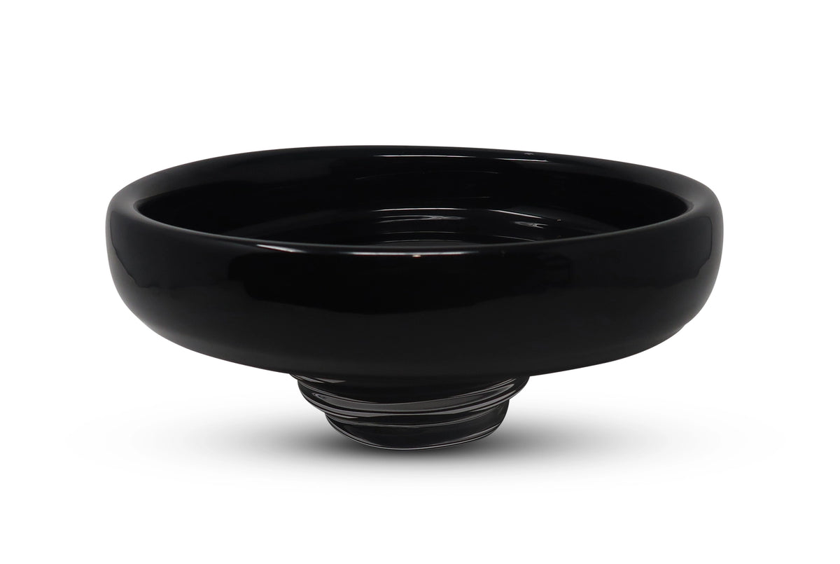 Black Glass Centerpiece Bowl