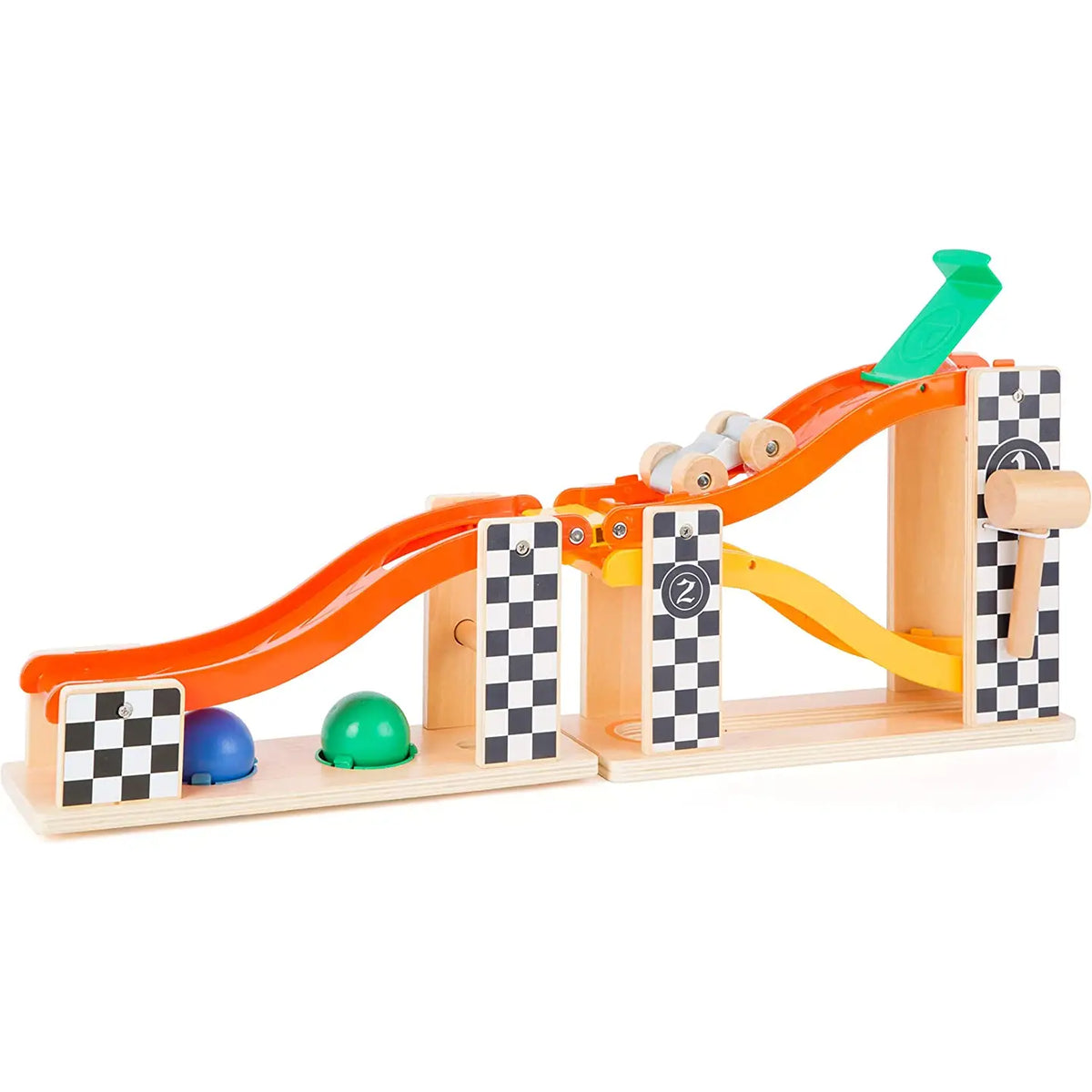 Circuit de billes martelées