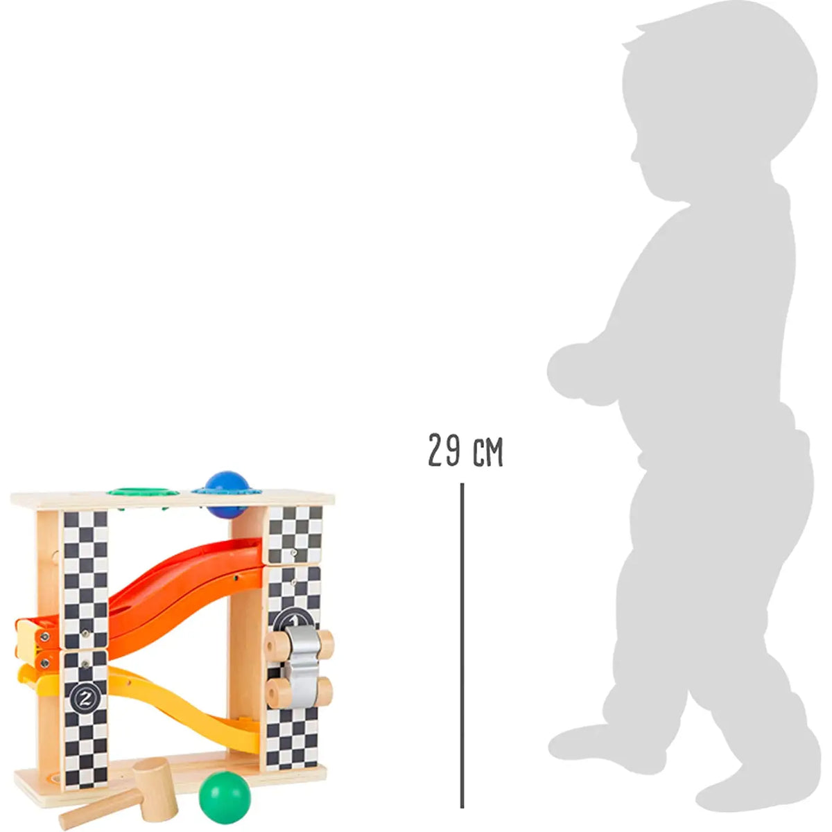 Circuit de billes martelées