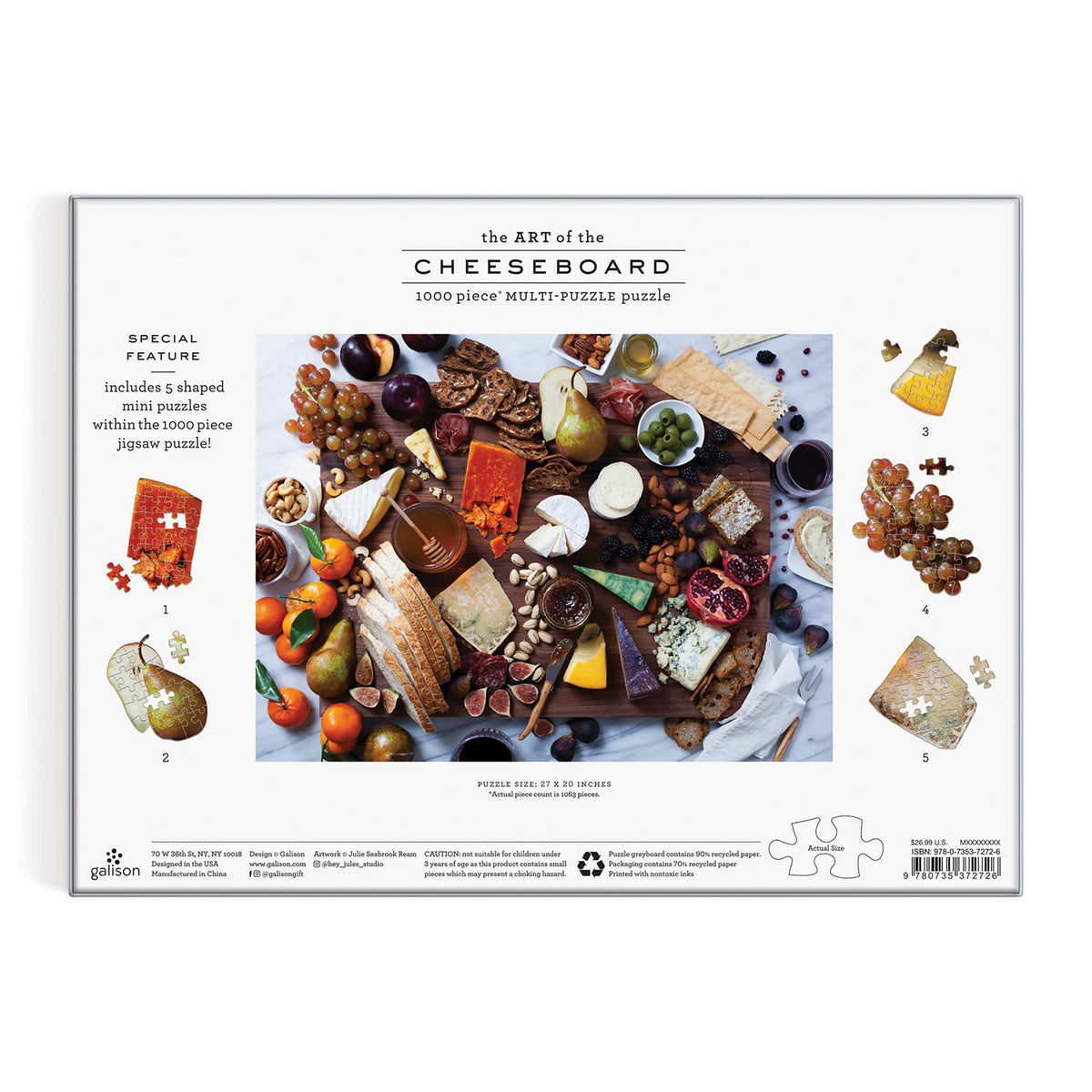 Le puzzle « L'art du plateau de fromages » de 1000 pièces