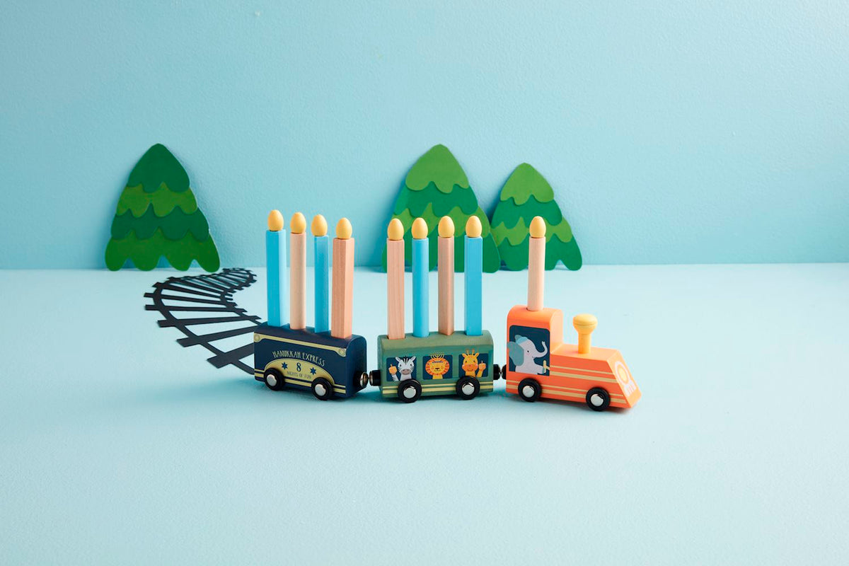 Coffret de train Hanukkah Express Menorah