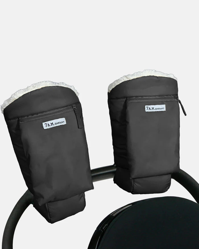 7AM WARMMUFFS - olso cloud black