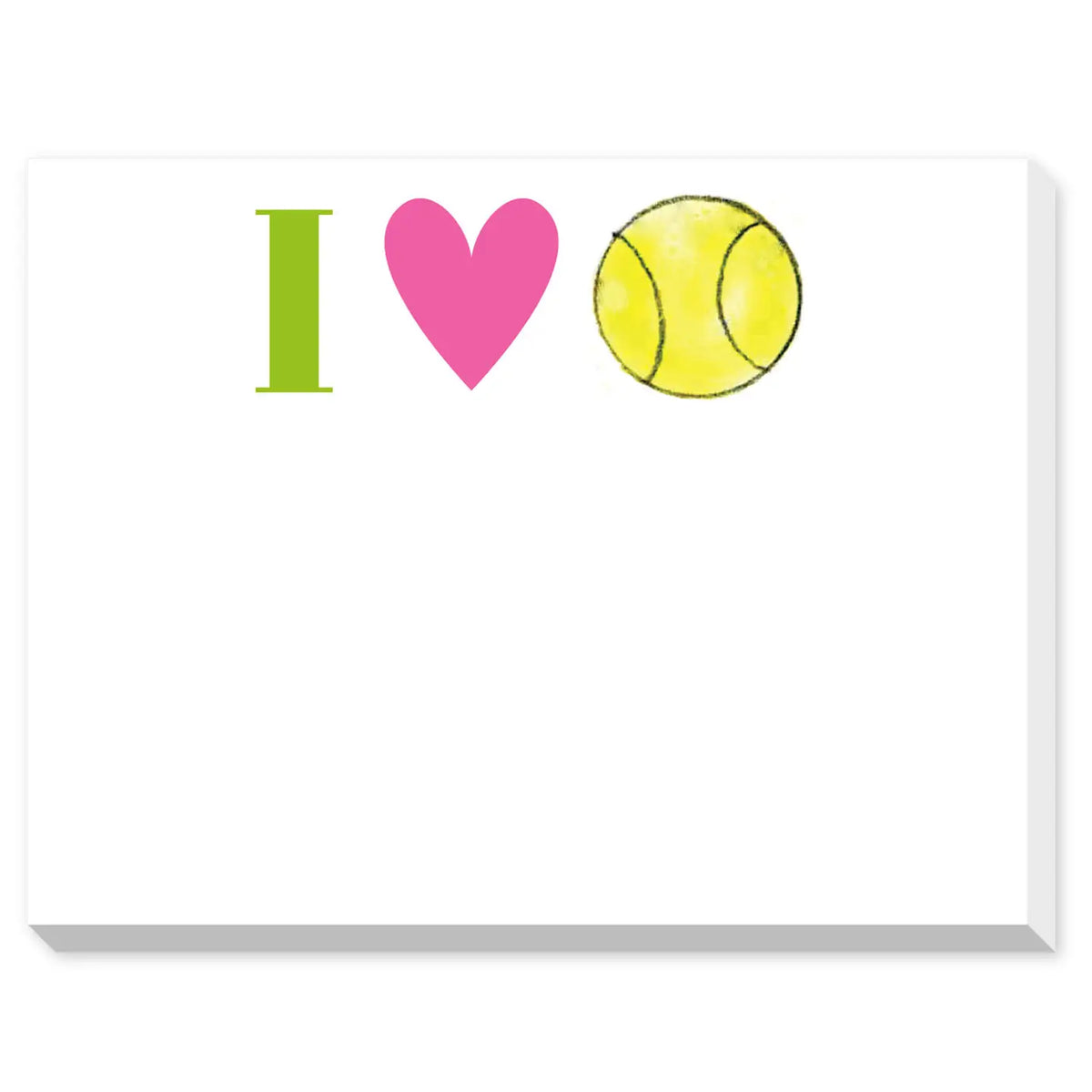 Mini bloc-notes « J'aime le tennis (ballon) »