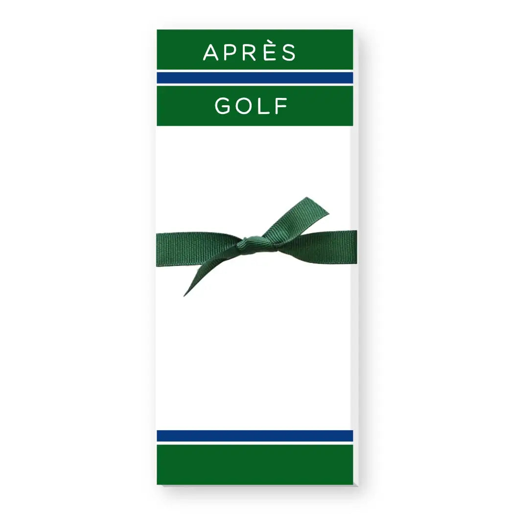 Bloc-notes mince après le golf 