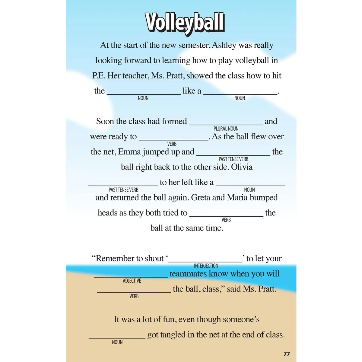 Activity Book - Sports Funny Fill-Ins