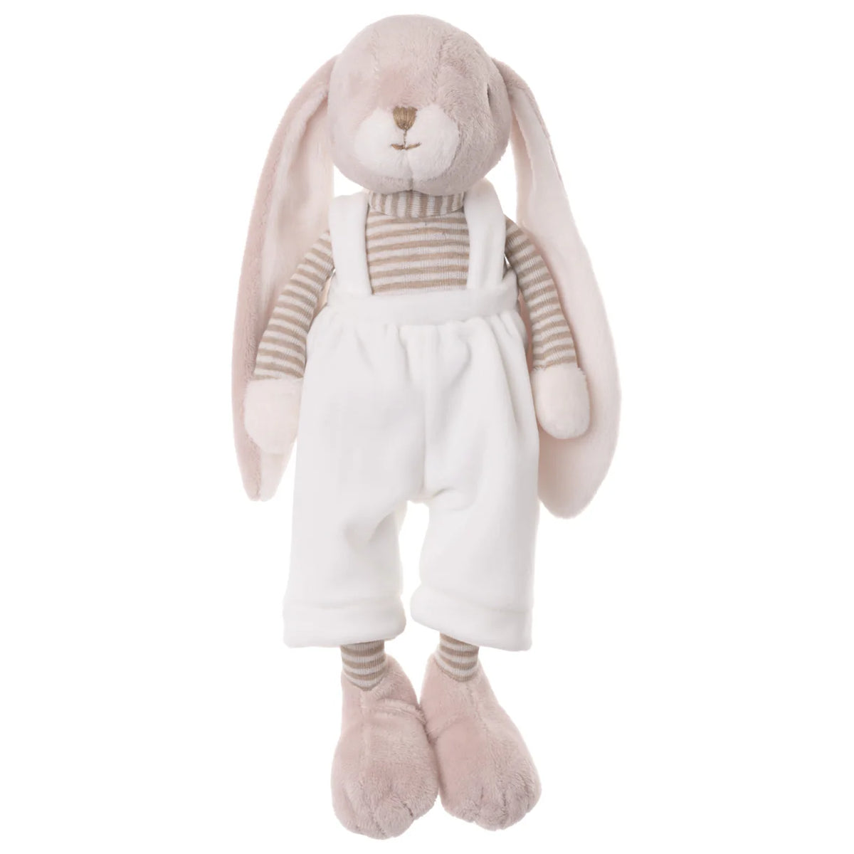 Bunny with overalls - white