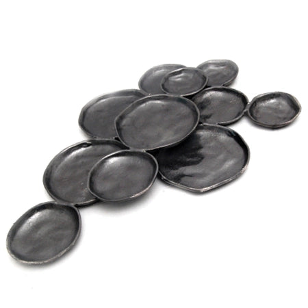 Black Aluminum 11-Bowl & Plate Clusters