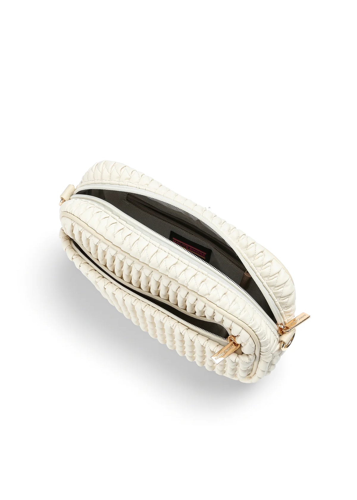 Sac de style appareil photo en similicuir gaufré – Bone