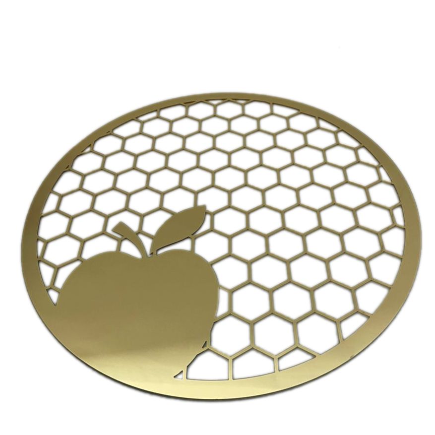 Lucite & Gold Laser Cut placemats -  set of 4
