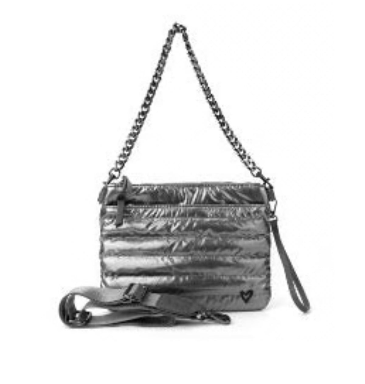 DELTA 2.0 LARGE PUFFER BELT/CROSSBODY BAG - Charcoal