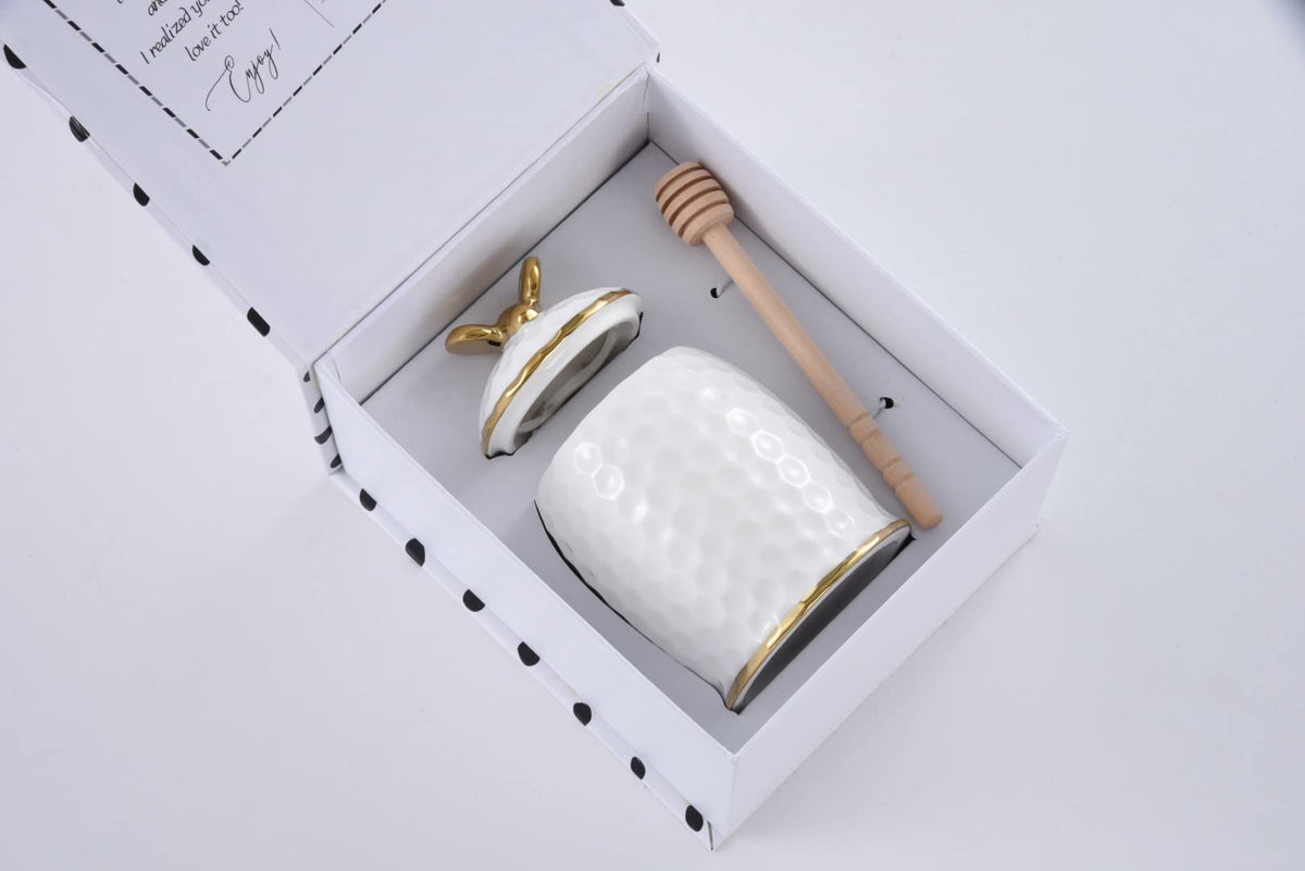 Ensemble de pots à miel en porcelaine Pampa Bay