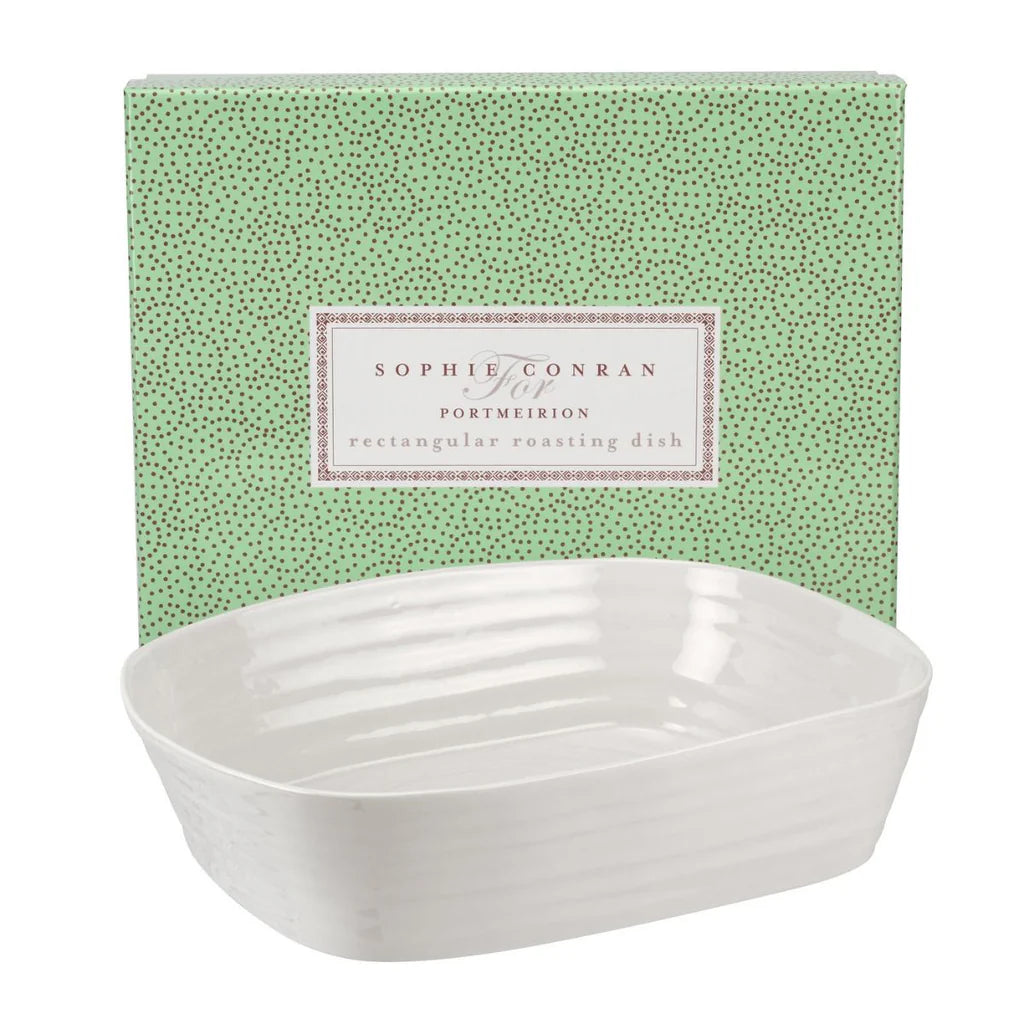 Plat à rôtir rectangulaire blanc Sophie Conran