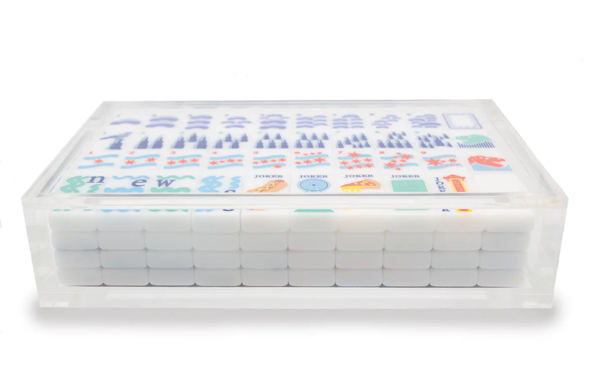 Boîte de présentation en acrylique pour tuiles de mahjong