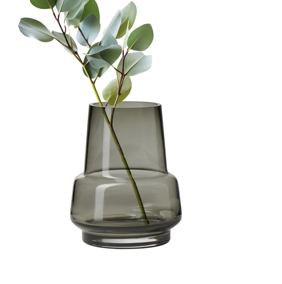 Vase en verre fumé Solo 7,5"