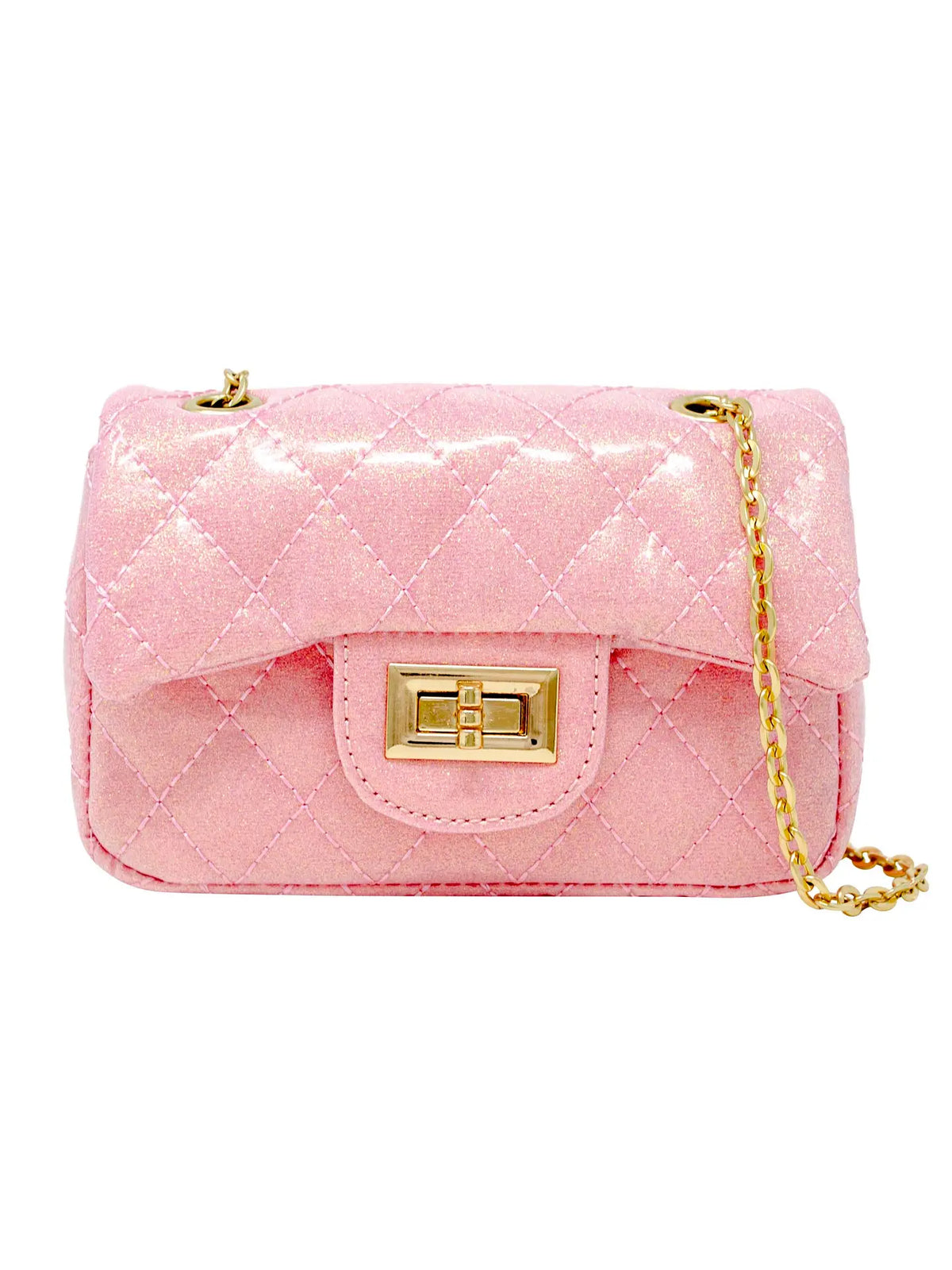 Mini sac à main matelassé scintillant 