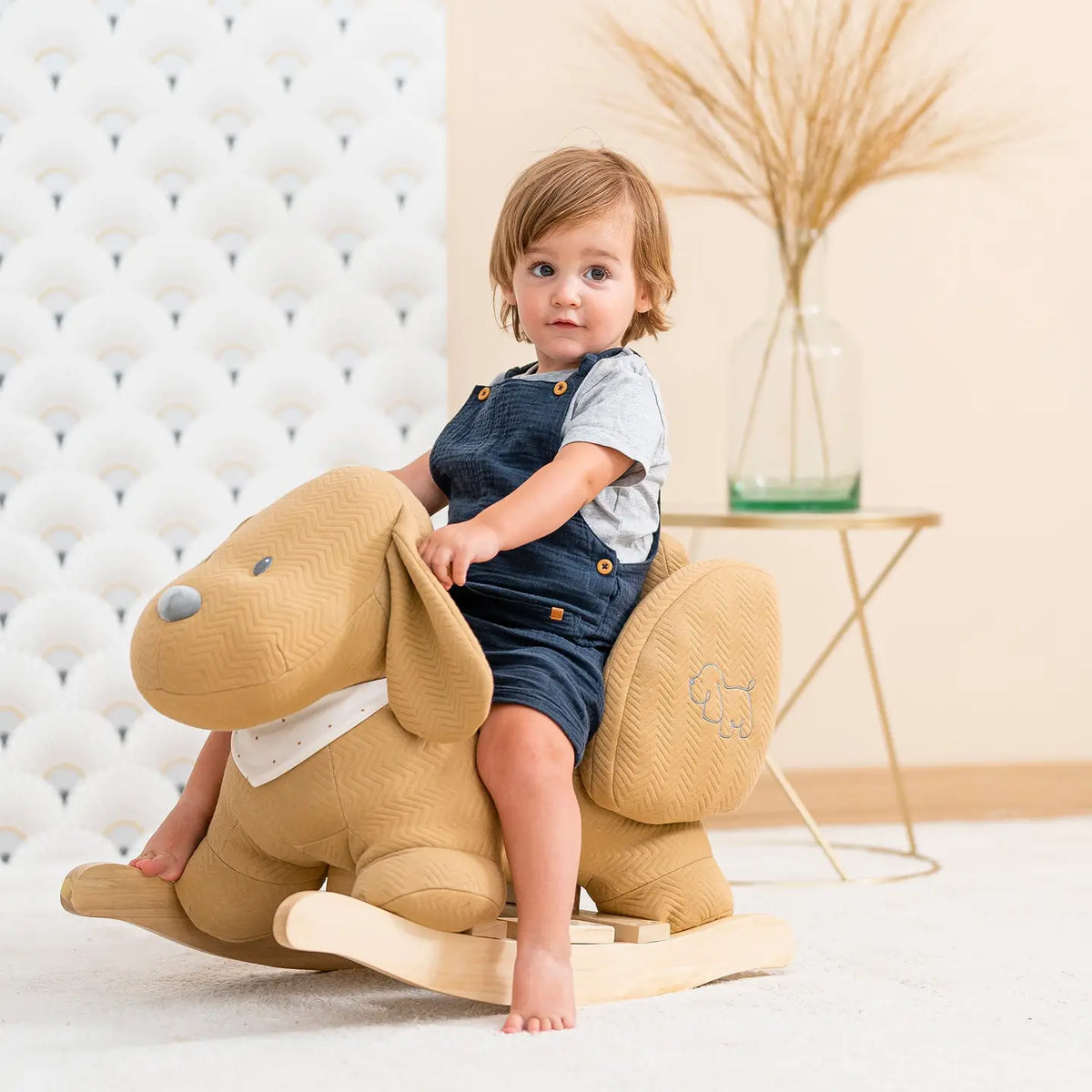 Personalized Puppy Dog Rocker - brown