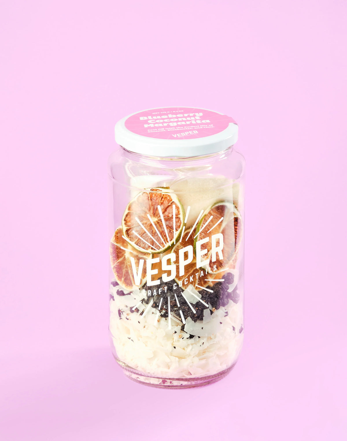Vesper COCKTAIL - blueberry coconut margarita