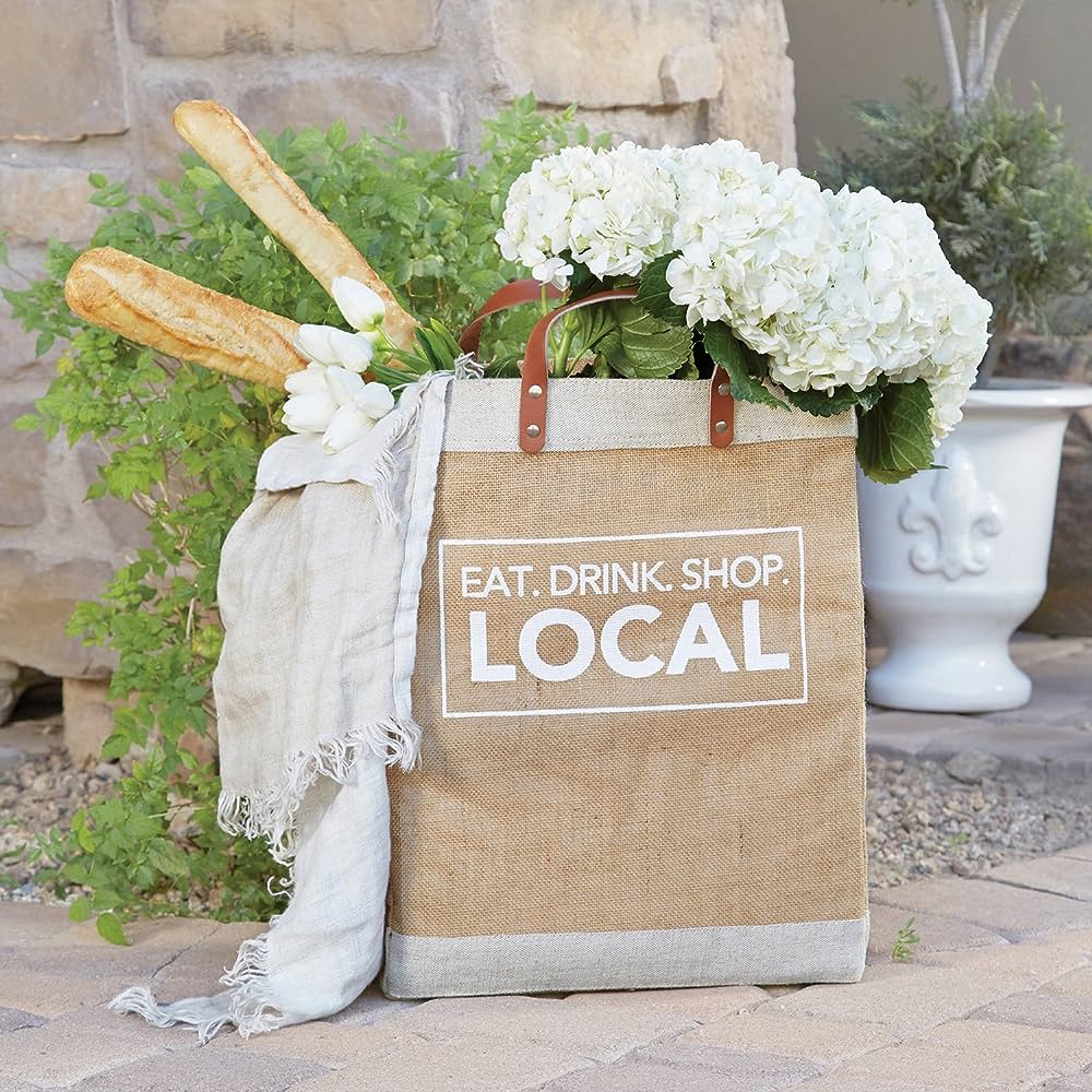 Sac fourre-tout du marché fermier - Mangez, buvez, achetez local