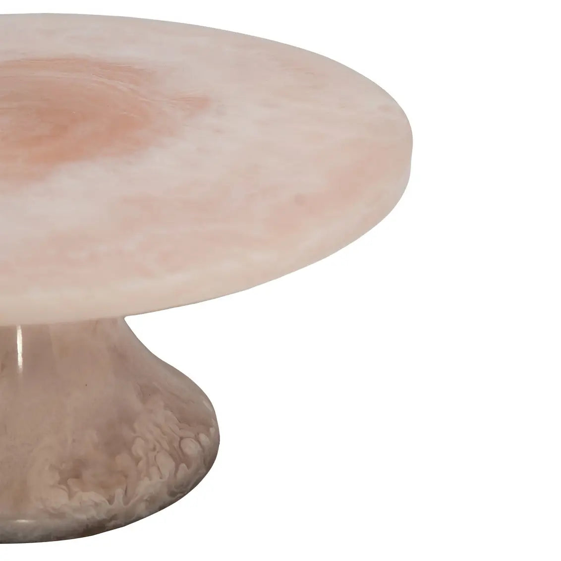 Présentoir à gâteaux en résine rayonnante - blush