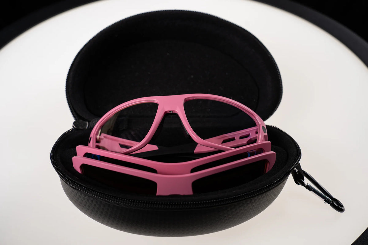 Knockout Optics pickleball glasses: Pink