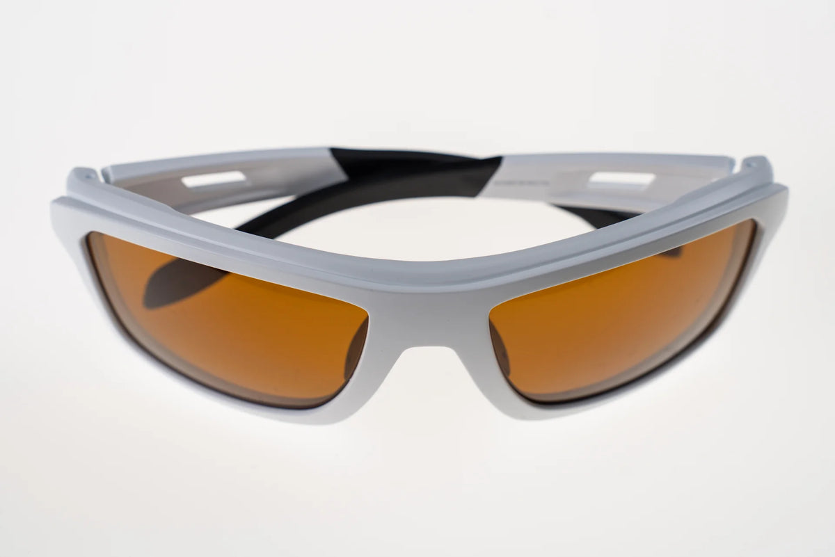 Lunettes de pickleball Knockout Optics : blanches