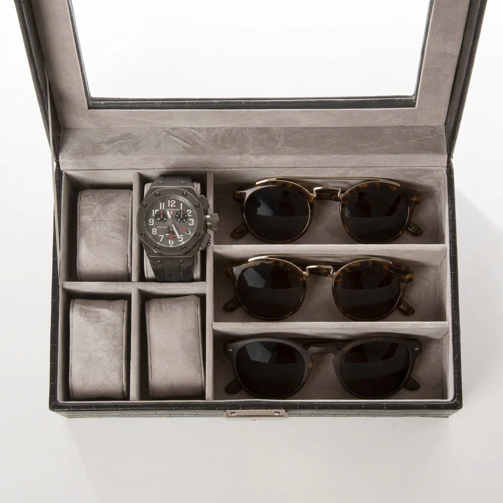 Accessory Box - Black Croco
