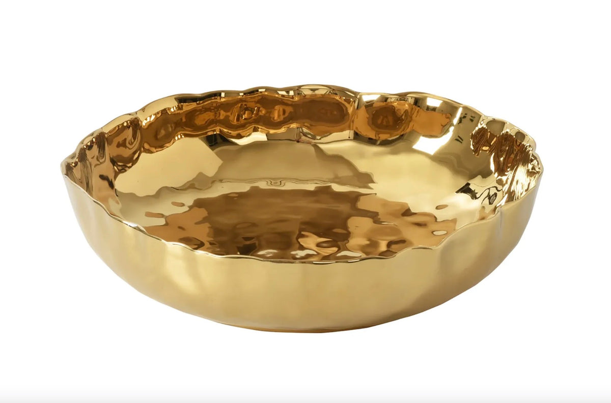 Pampa bay- Portofino gold XL Shallow Bowl