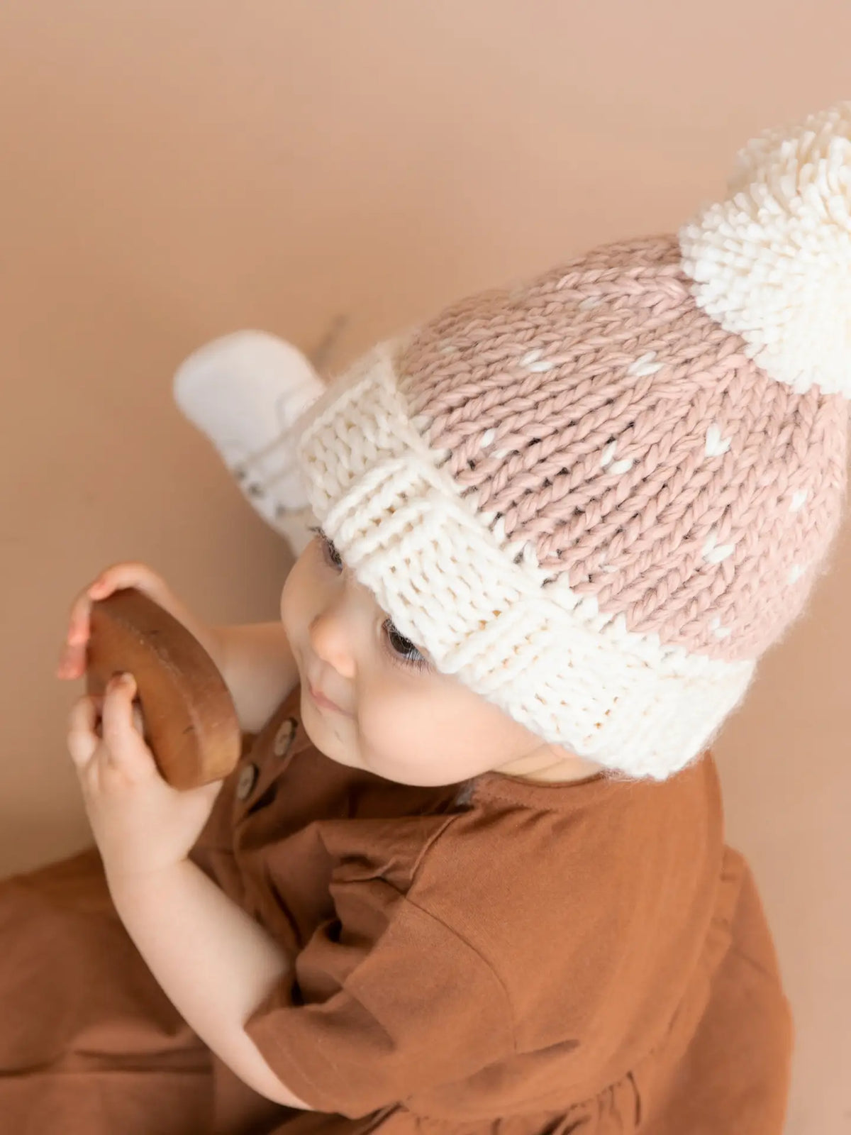 bonnet bébé en forme de cœur