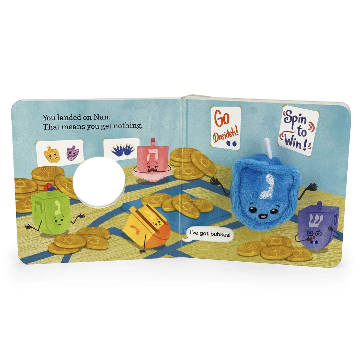 Joyeux Hanoukka, Petit Dreidel, livre de marionnettes à doigts