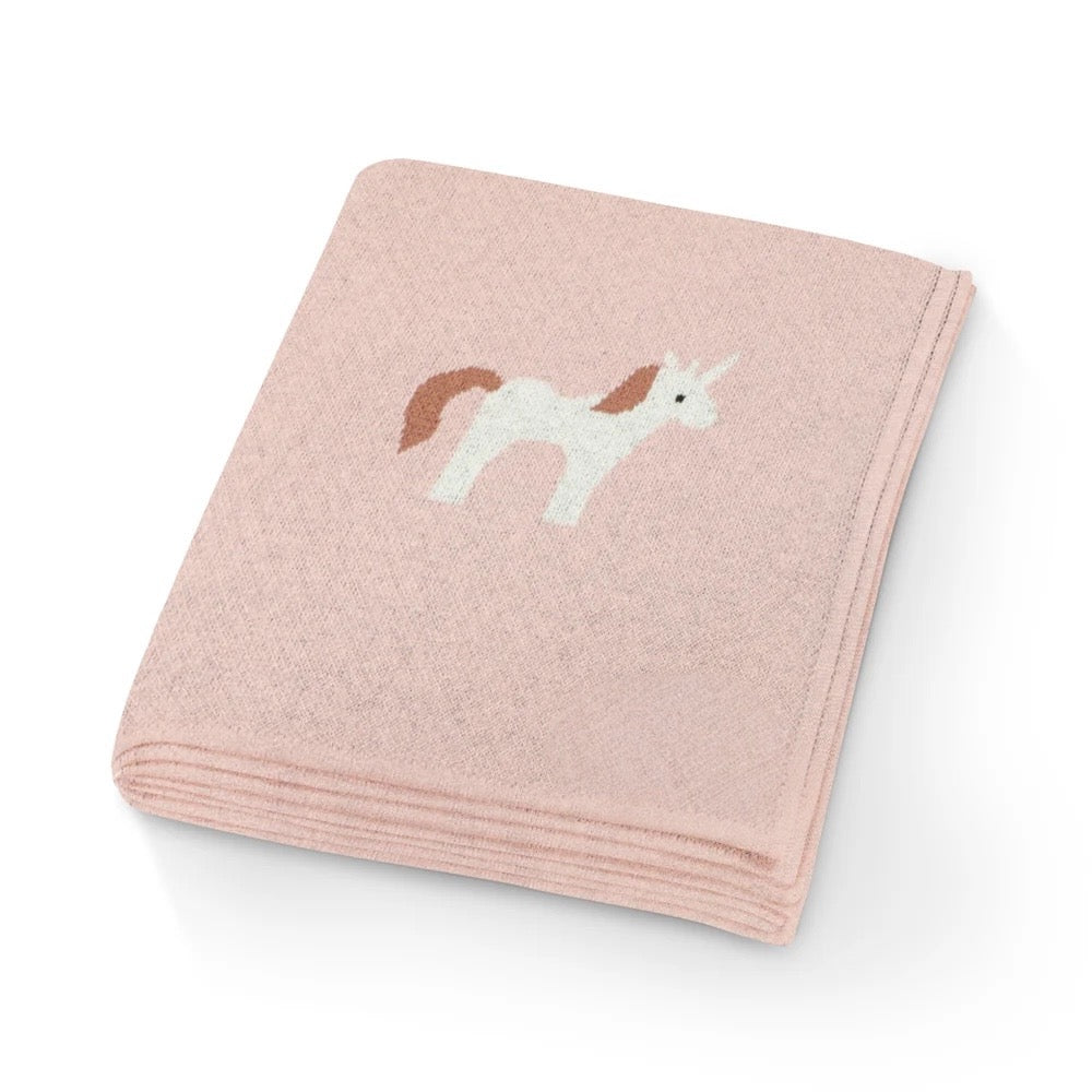 Couverture Personnalisée - Licorne Rose