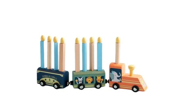 Coffret de train Hanukkah Express Menorah