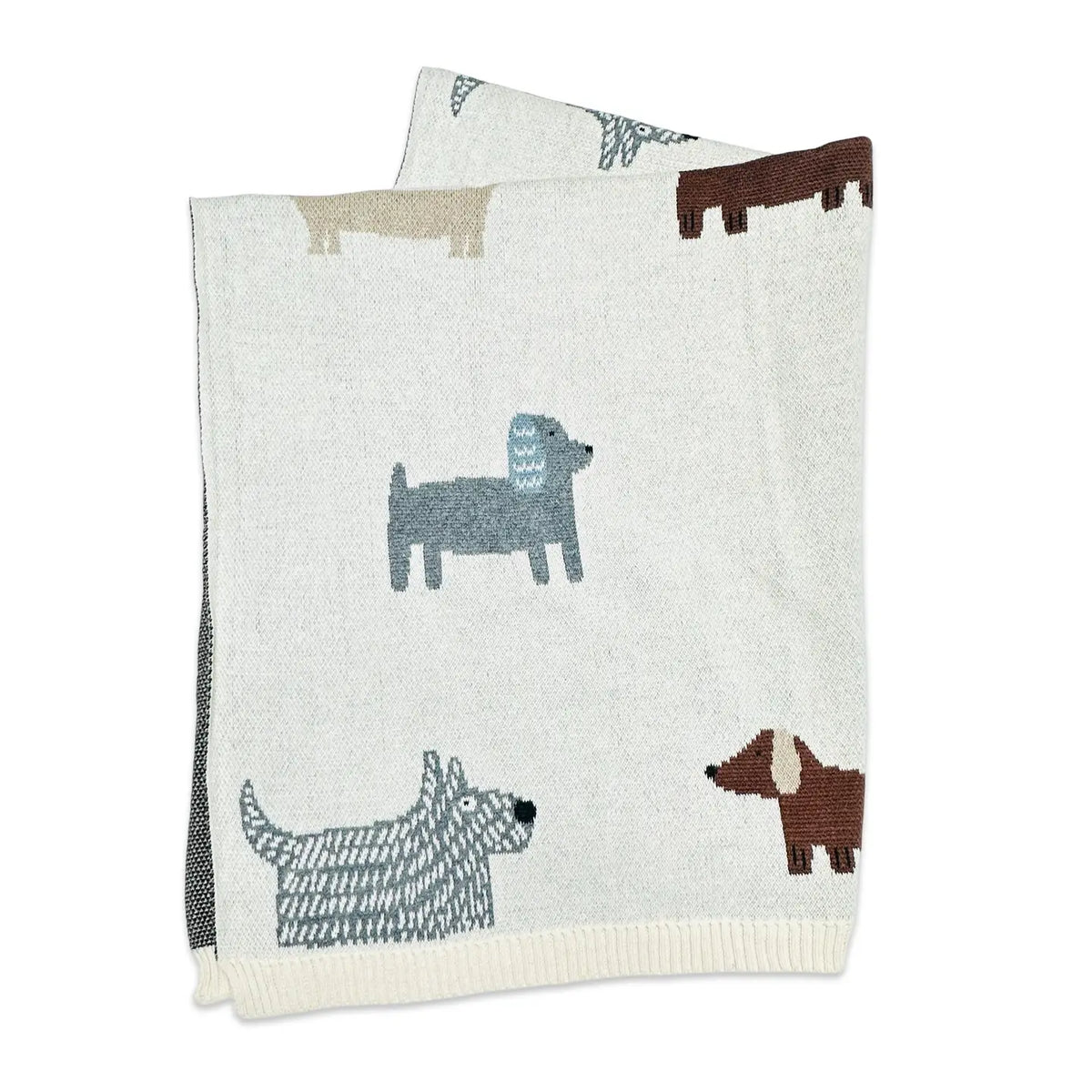 Couverture bébé personnalisée en coton biologique pour chien