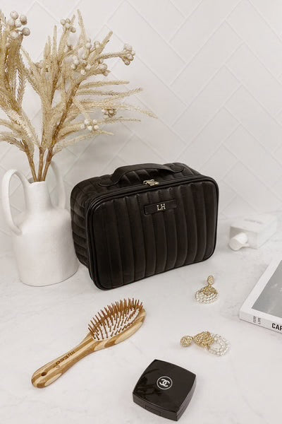 TROUSSE À COSMÉTIQUE À SUSPENDRE - NOIRE