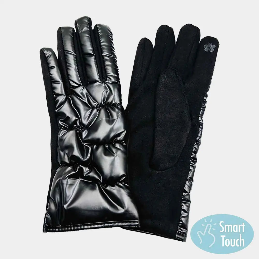 Gants noirs Puffer