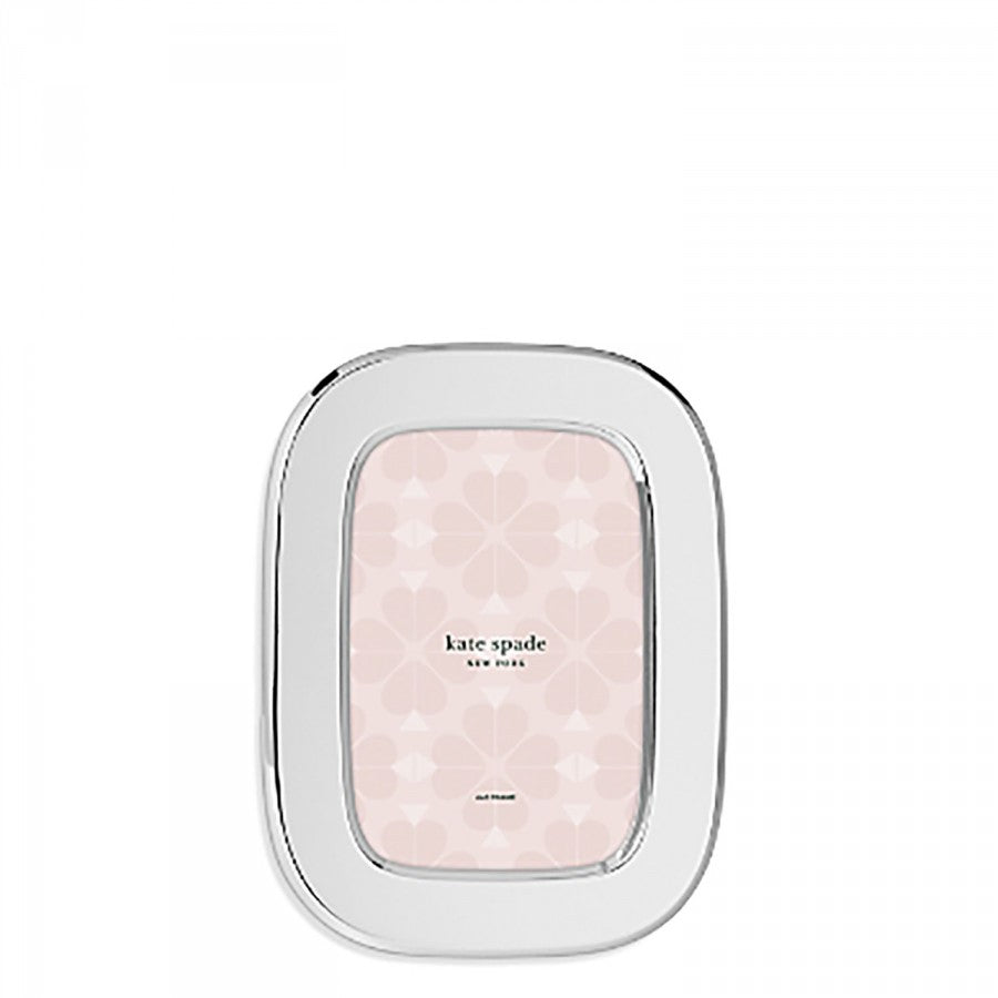 Kate Spade - Cadre ovale argenté South Street 10 x 15 cm