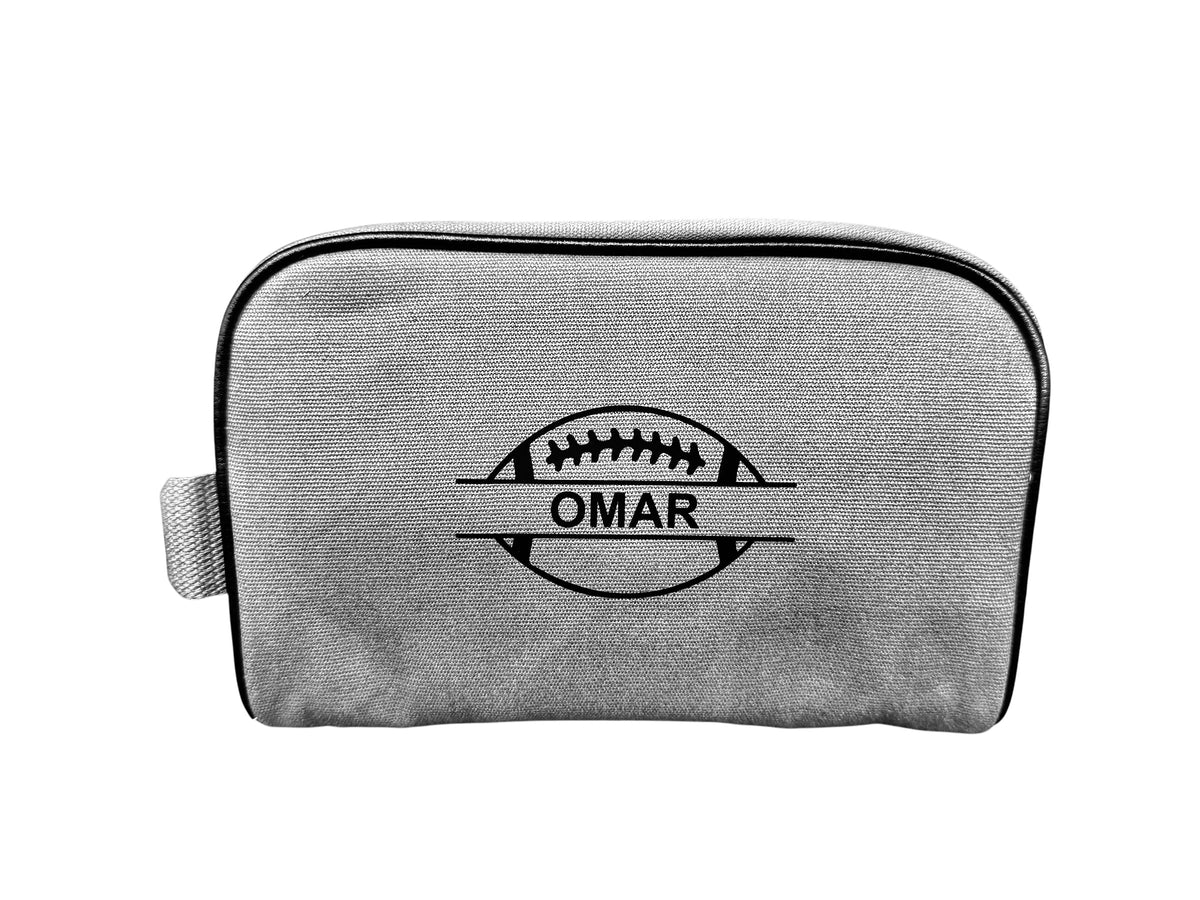 Personalized football men’s toiletry bag