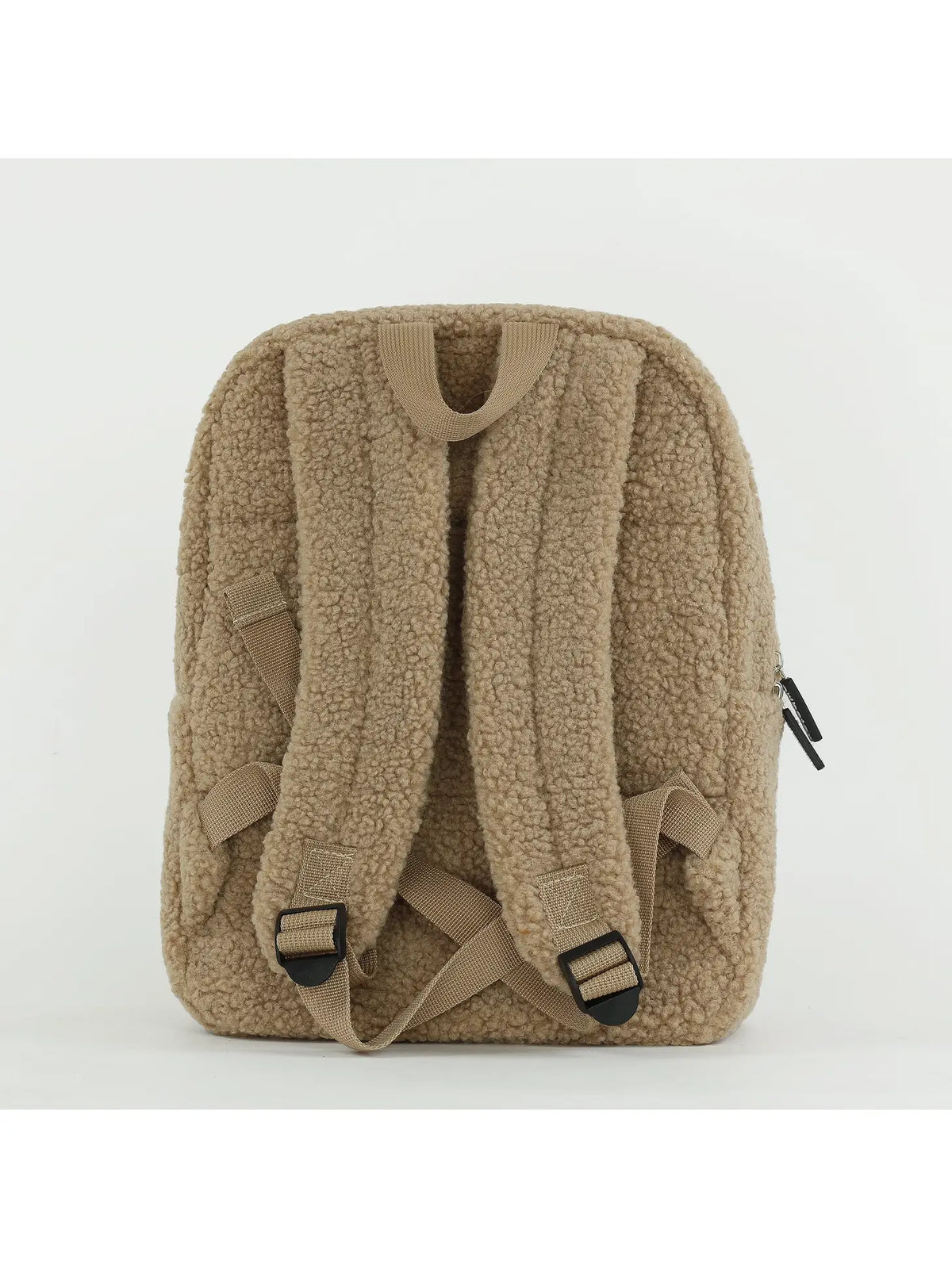 Personalized Fluffy Teddy Kids Backpack - Toffee