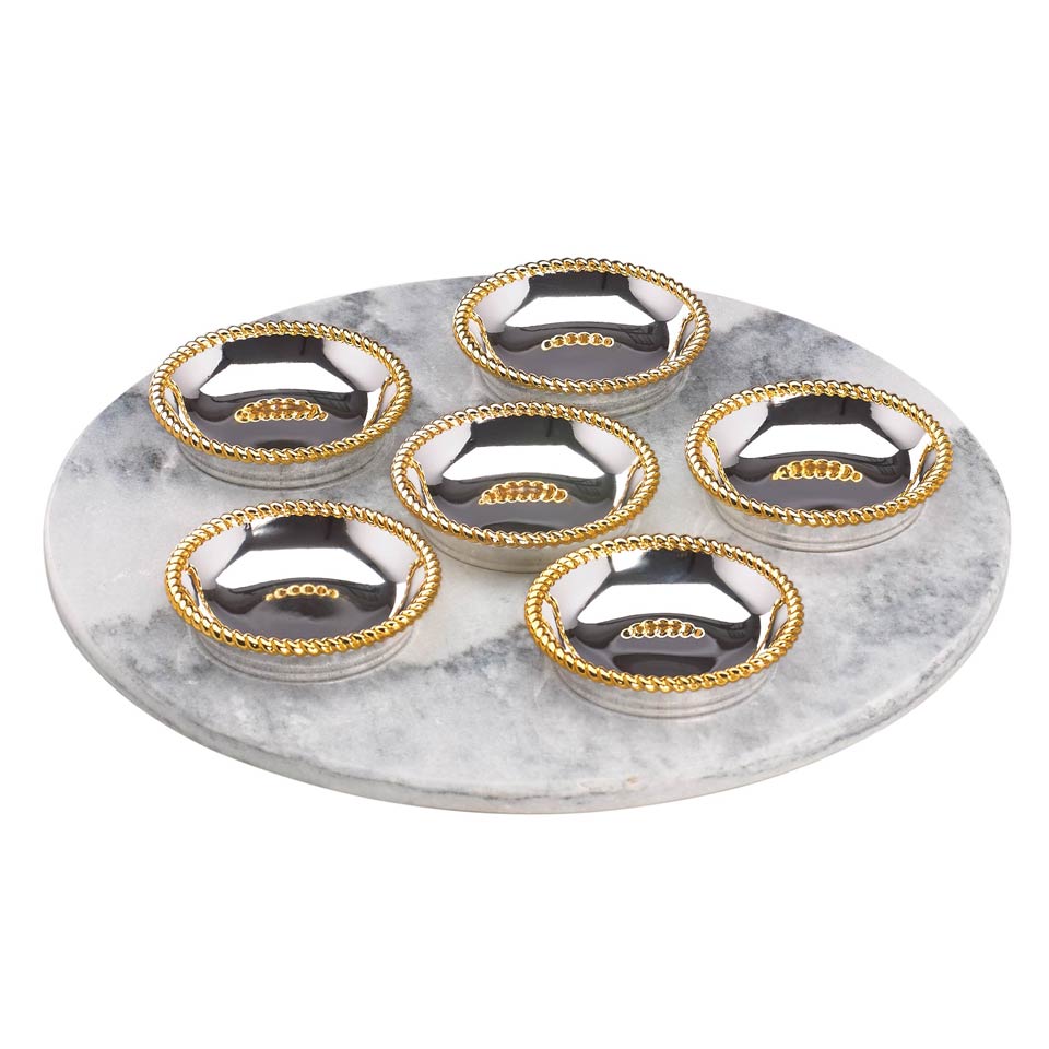 REED & Barton Seder Plate- Marble