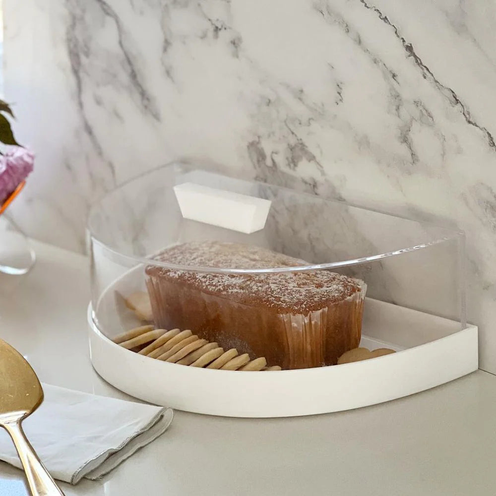 Lucite Cake tray / Dome