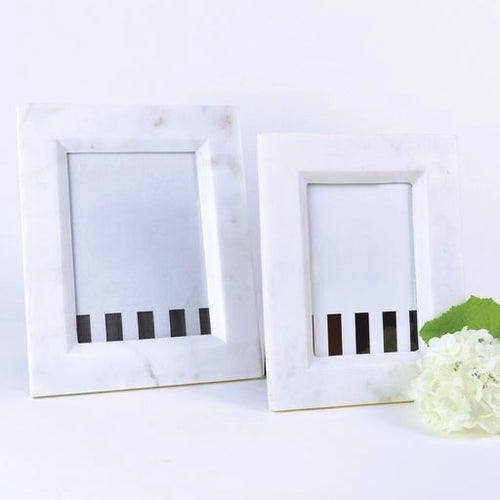 Cadre photo en marbre blanc 4x6