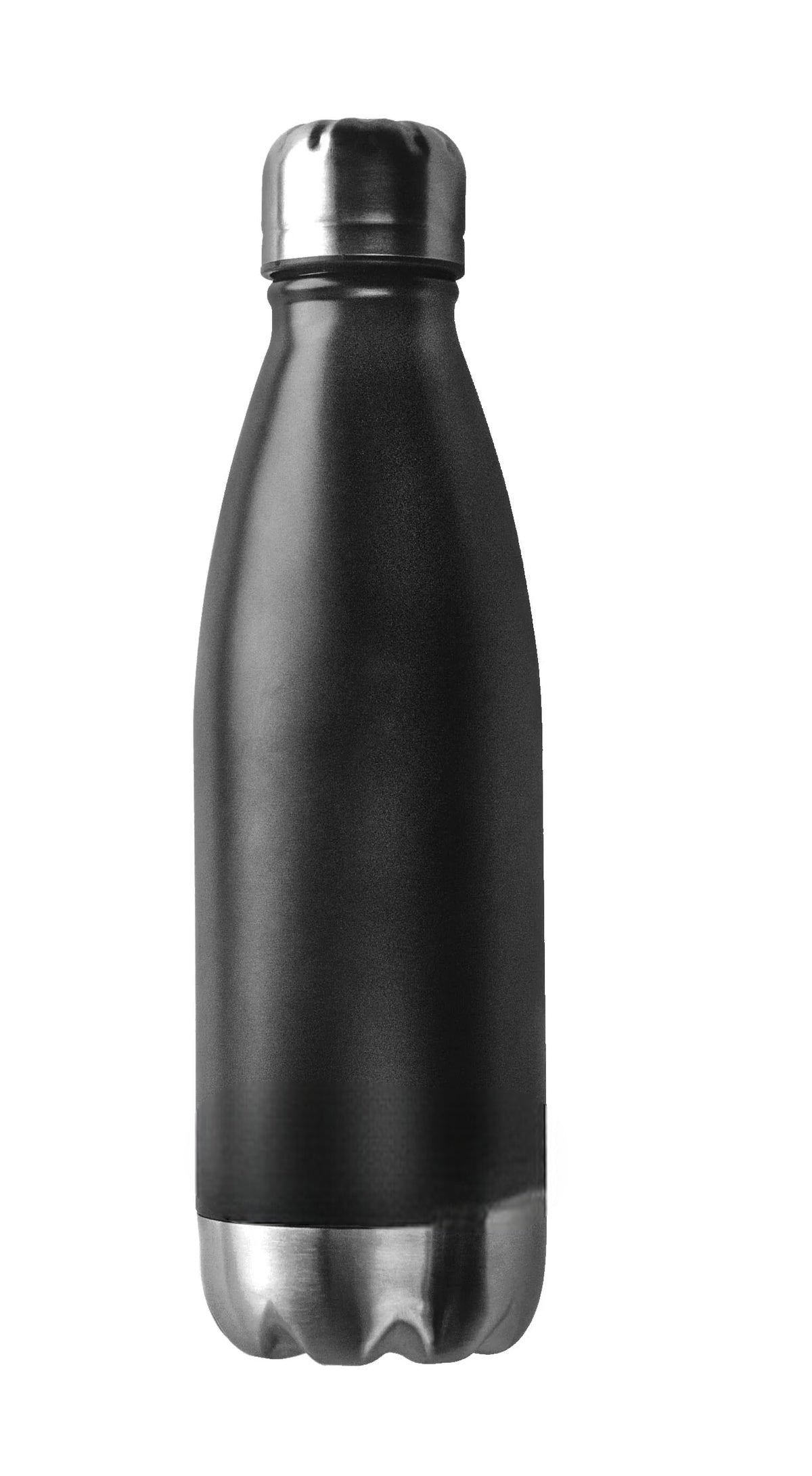Bouteille d'eau personnalisée 17 oz - Noir/Argent 