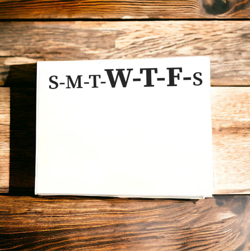 Bloc-notes SMTWTFS